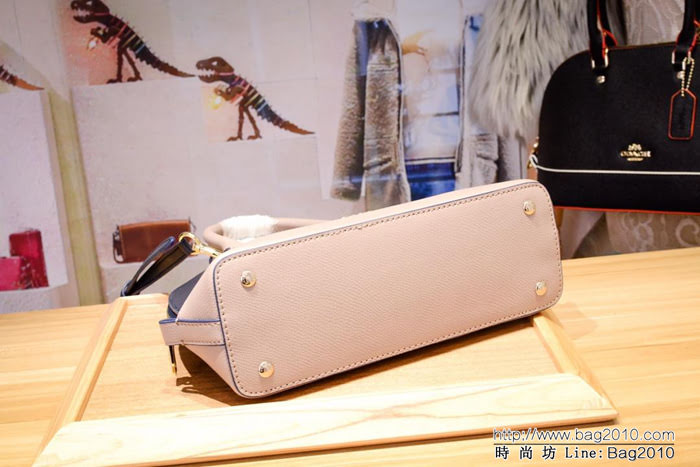 COACH蔻馳 蔻馳原單 全皮貝殼包 37249 容量大 簡單實用 手提斜挎包  Chz1118
